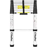 Ohuhu Escalera telescópica de 2-6M- Escalera Plegable de Aluminio con retracción- Escalera Extensible certificada EN131…